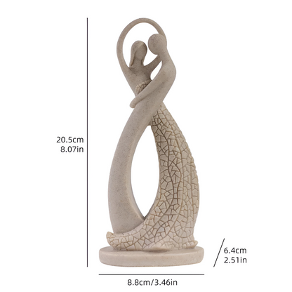 Romantic Couple Sculpture Resin Home Decor Figurine
