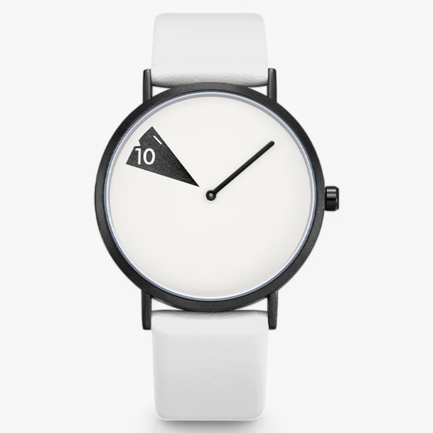 Rotating Dial Womens Watch Elegant Leather Quartz Wristwatch