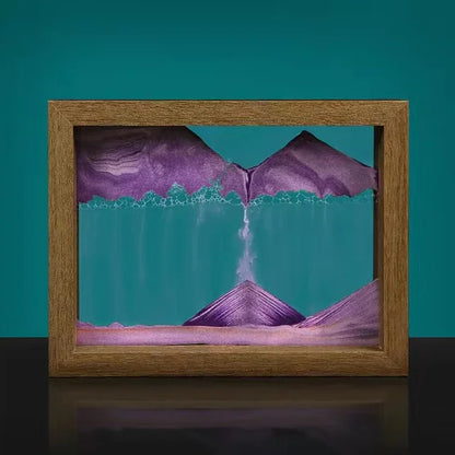 Rotating Sand Art Decor Calming Motion Glass Ornament
