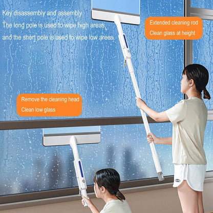Rotating Window Cleaning Mop With Spray Extension Pole