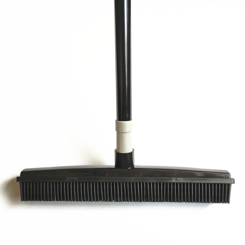 Rubber Broom Pet Hair Remover Multi Surface Cleaning Broom