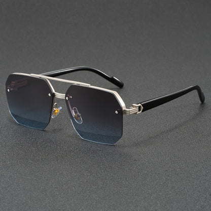 Semi Rimless Glasses Lightweight Fashion Eyewear Frame