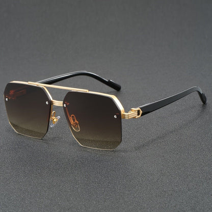 Semi Rimless Glasses Lightweight Fashion Eyewear Frame