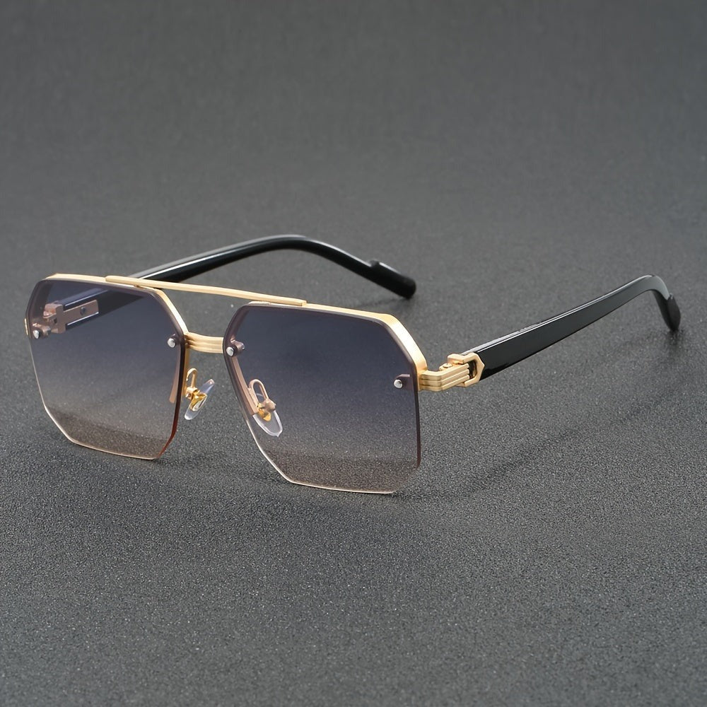 Semi Rimless Glasses Lightweight Fashion Eyewear Frame