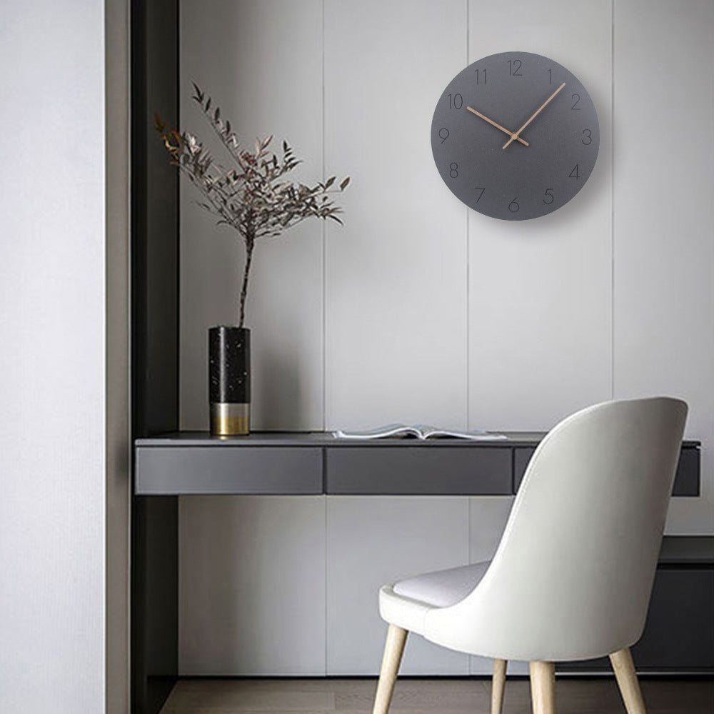 Silent Nordic Wall Clock Minimalist Design – Modern Scandinavian Wall Clock for Living Room, Bedroom & Office
