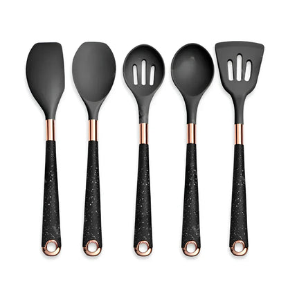 Silicone Kitchen Utensil Set Heat Resistant Non Stick Cooking Tools Collection
