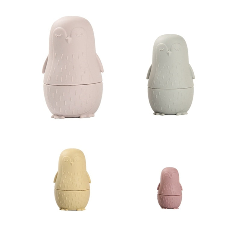 Silicone Nesting Dolls Montessori Stacking Toy Set