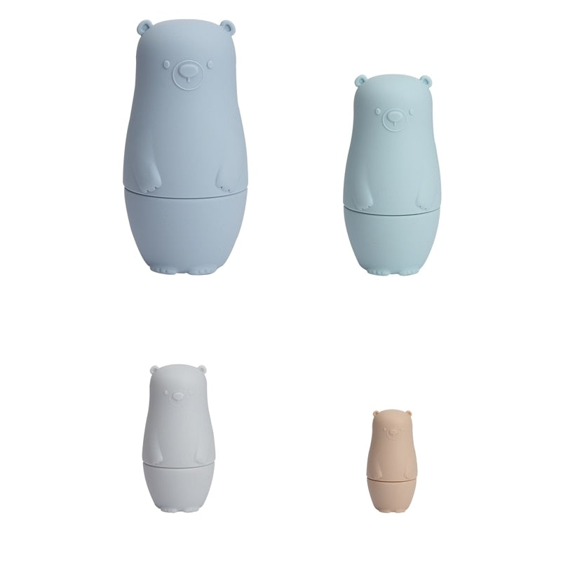 Silicone Nesting Dolls Montessori Stacking Toy Set