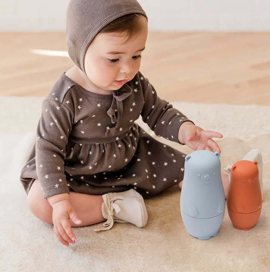 Silicone Nesting Dolls Montessori Stacking Toy Set