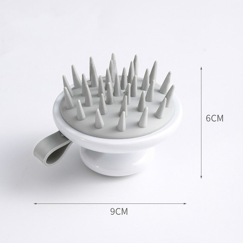 Silicone Scalp Massage Brush for Hair Care and Relaxation
