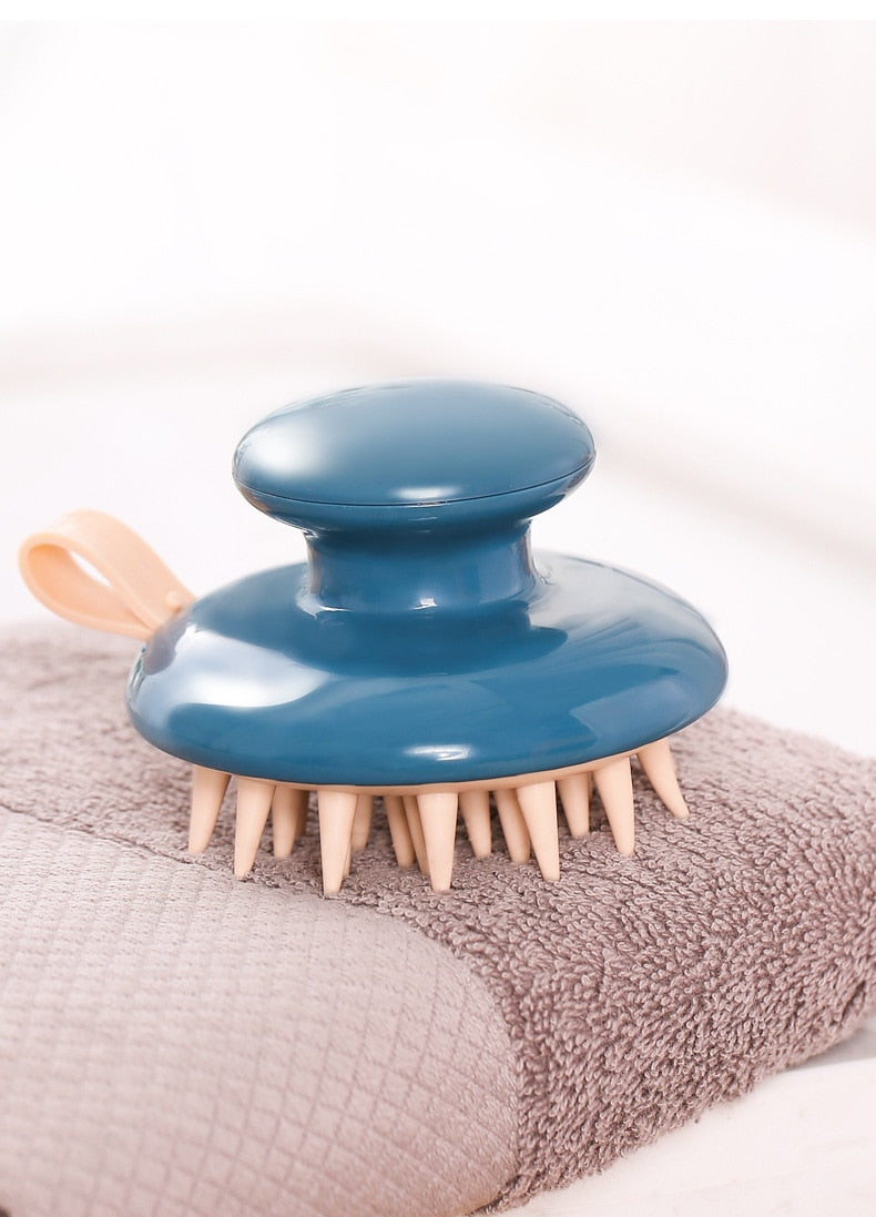Silicone Scalp Massage Brush for Hair Care and Relaxation