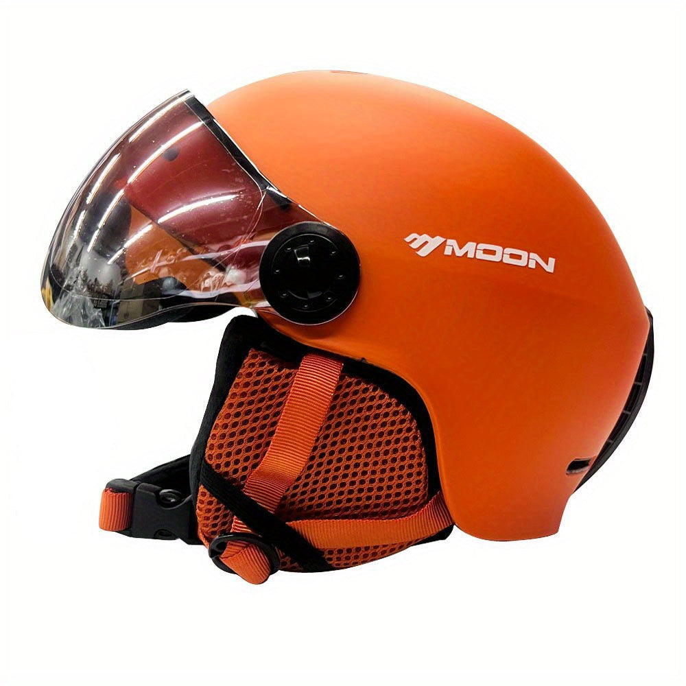 Ski Helmet Adjustable Removable Goggles Breathable Snowboard Protection Helmet