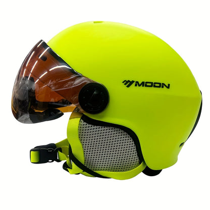 Ski Helmet Adjustable Removable Goggles Breathable Snowboard Protection Helmet