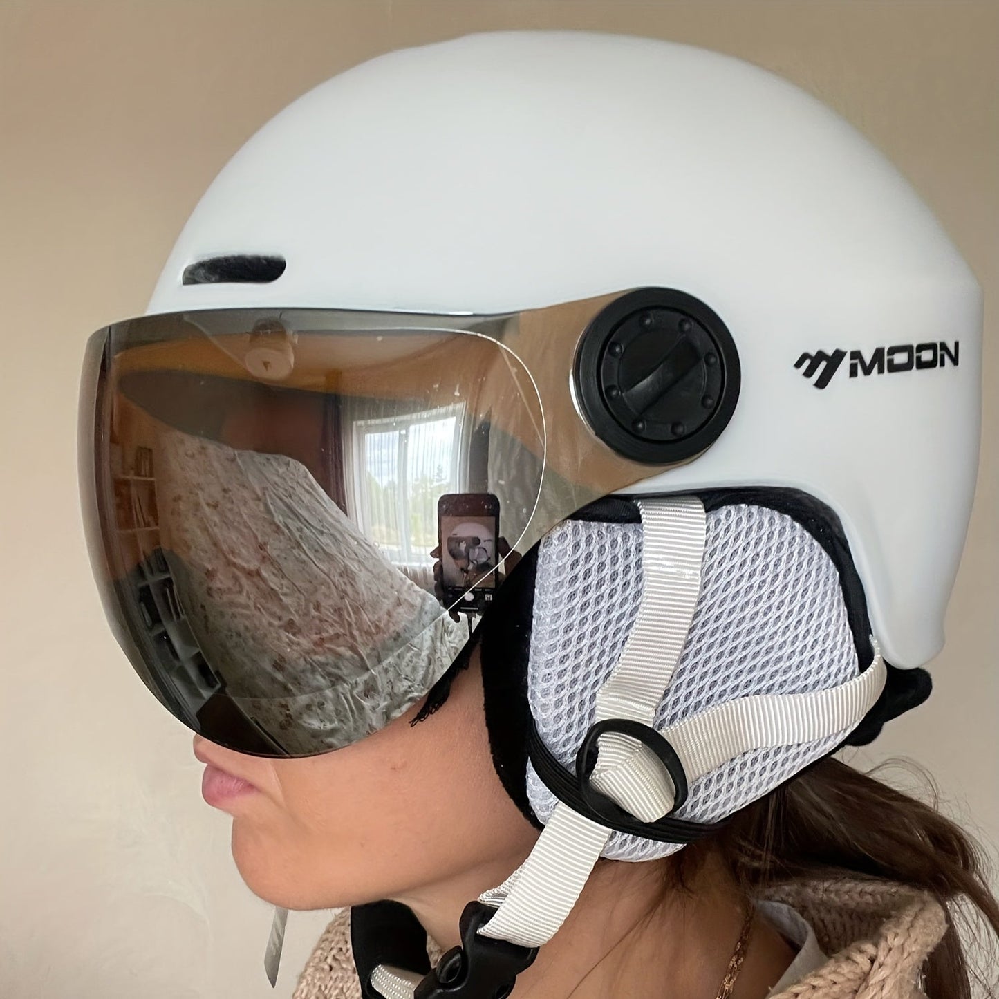 Ski Helmet Adjustable Removable Goggles Breathable Snowboard Protection Helmet