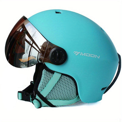 Ski Helmet Adjustable Removable Goggles Breathable Snowboard Protection Helmet