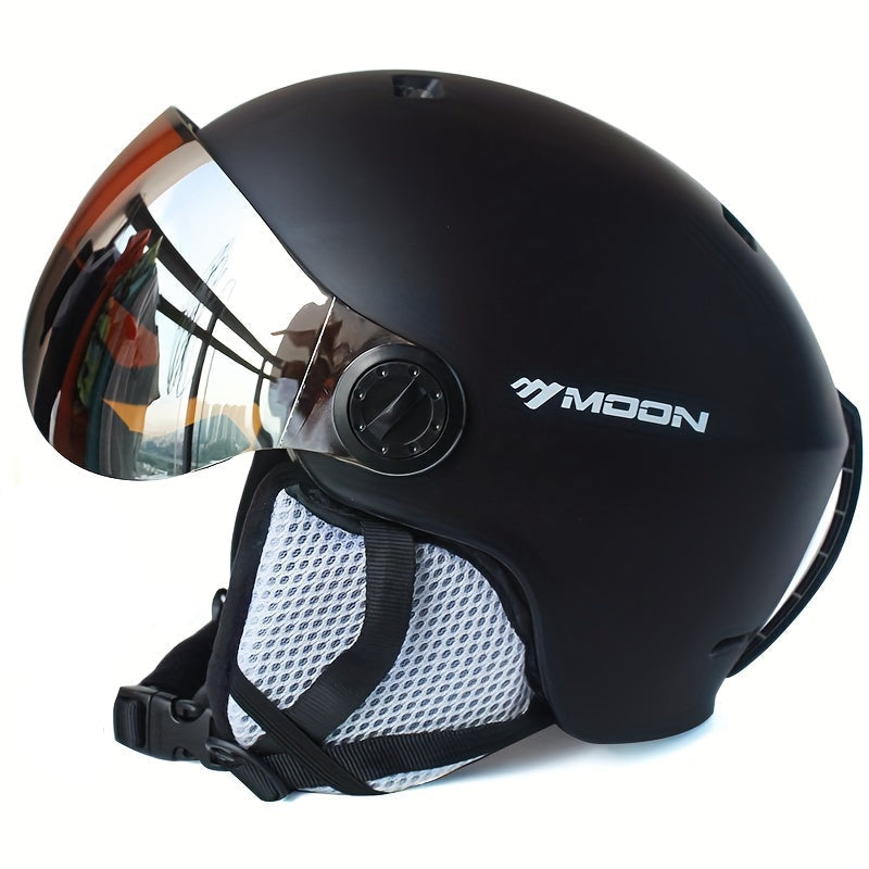 Ski Helmet Adjustable Removable Goggles Breathable Snowboard Protection Helmet
