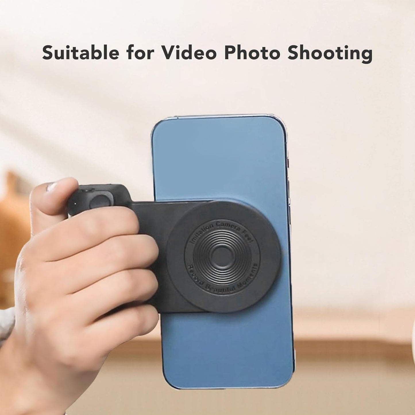 Smartphone Camera Grip Wireless Charging Handle Stabilizer Photo Video Grip