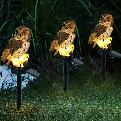 Solar Owl Garden Lamp – Outdoor Decorative Solar Light for Patio, Yard, and Balcony