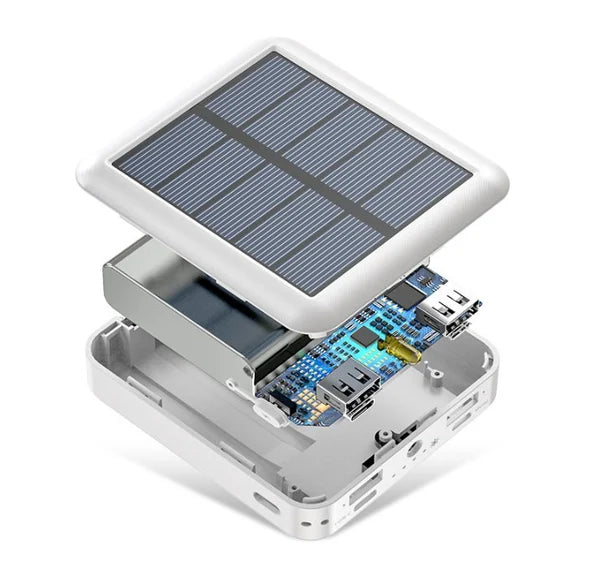 Solar Power Bank High Capacity Portable Charger Outdoor Backup Battery