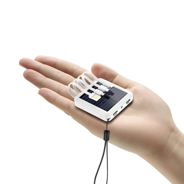 Solar Power Bank High Capacity Portable Charger Outdoor Backup Battery