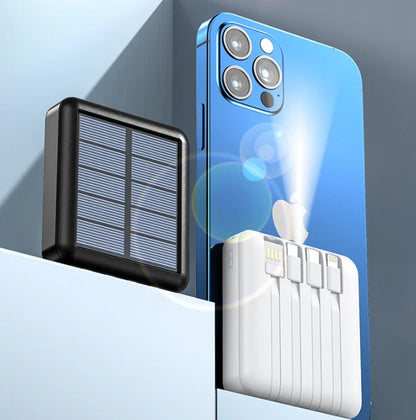 Solar Power Bank High Capacity Portable Charger Outdoor Backup Battery