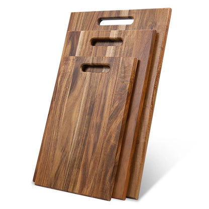 Solid Wood Cutting Board Set Kitchen Chopping Serving Boards