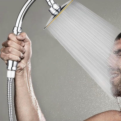 Square Handheld Shower Head Modern Rain Spray High Pressure Bathroom Upgrade