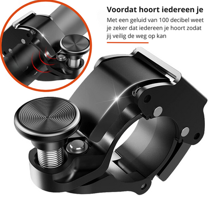 Stainless Steel Bicycle Bell Loud Bike Handlebar Safety Ring Lightweight Cycling Horn