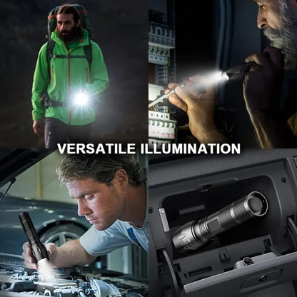 Super Bright LED Flashlight Adjustable Beam Torch