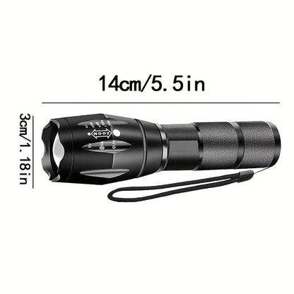 Super Bright LED Flashlight Adjustable Beam Torch