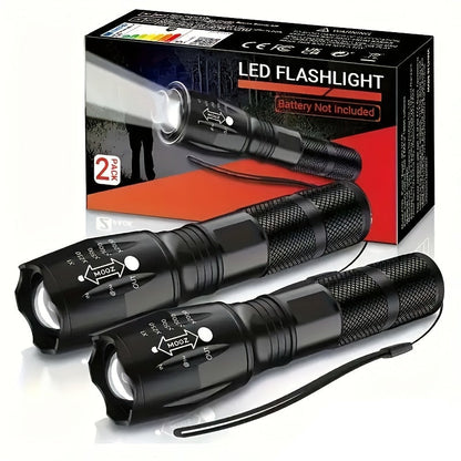 Super Bright LED Flashlight Adjustable Beam Torch