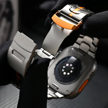 Titanium Smart Watch Band Luxury Quick Release Strap
