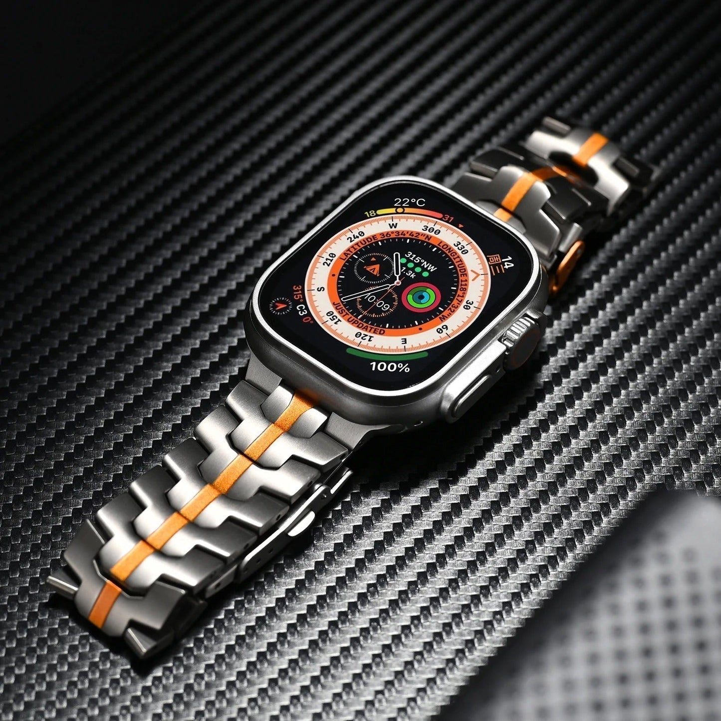 Titanium Smart Watch Band Luxury Quick Release Strap