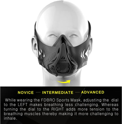 Training Mask Adjustable Resistance Fitness Breathing Mask Workout