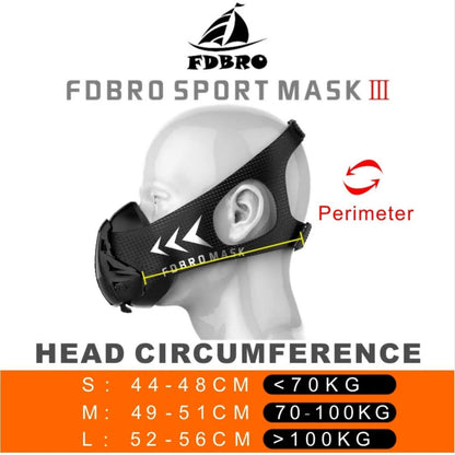 Training Mask Adjustable Resistance Fitness Breathing Mask Workout