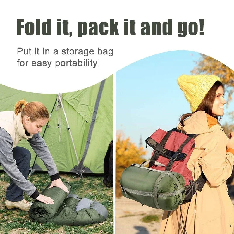 Ultralight Sleeping Bag 4 Season Waterproof Compact Camping Gear