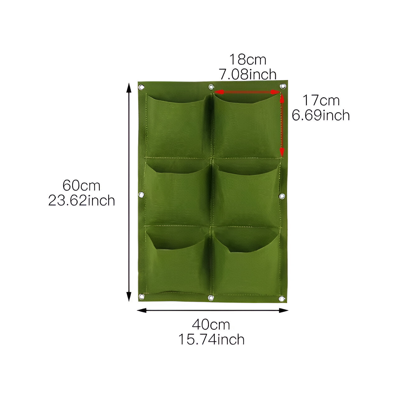 Vertical Garden Hanging Planter Storage Organizer Outdoor Wall Bag