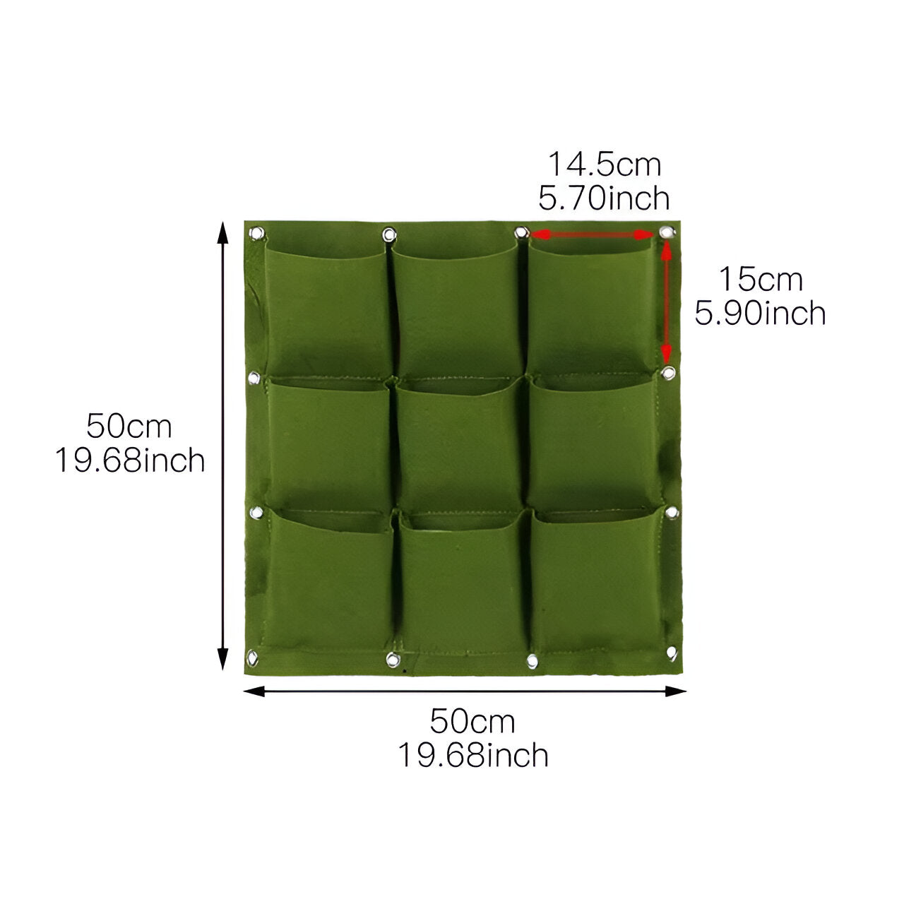 Vertical Garden Hanging Planter Storage Organizer Outdoor Wall Bag