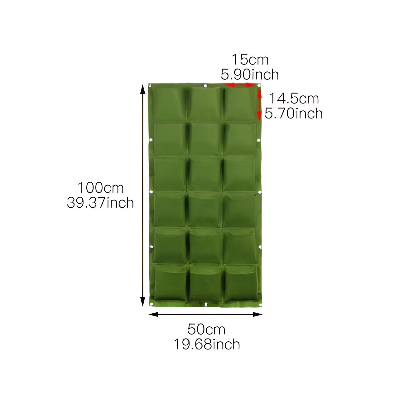 Vertical Garden Hanging Planter Storage Organizer Outdoor Wall Bag