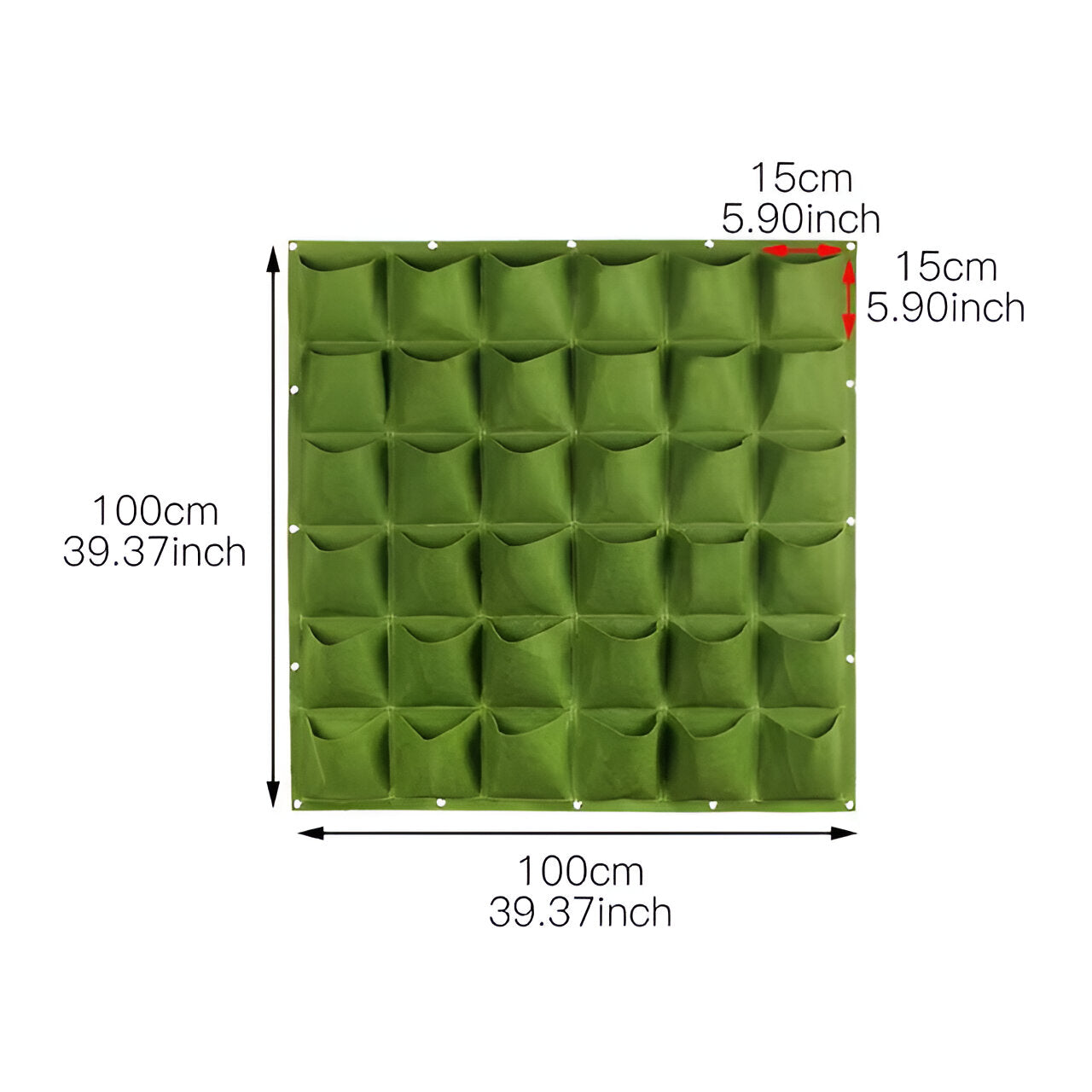 Vertical Garden Hanging Planter Storage Organizer Outdoor Wall Bag
