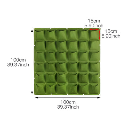 Vertical Garden Hanging Planter Storage Organizer Outdoor Wall Bag