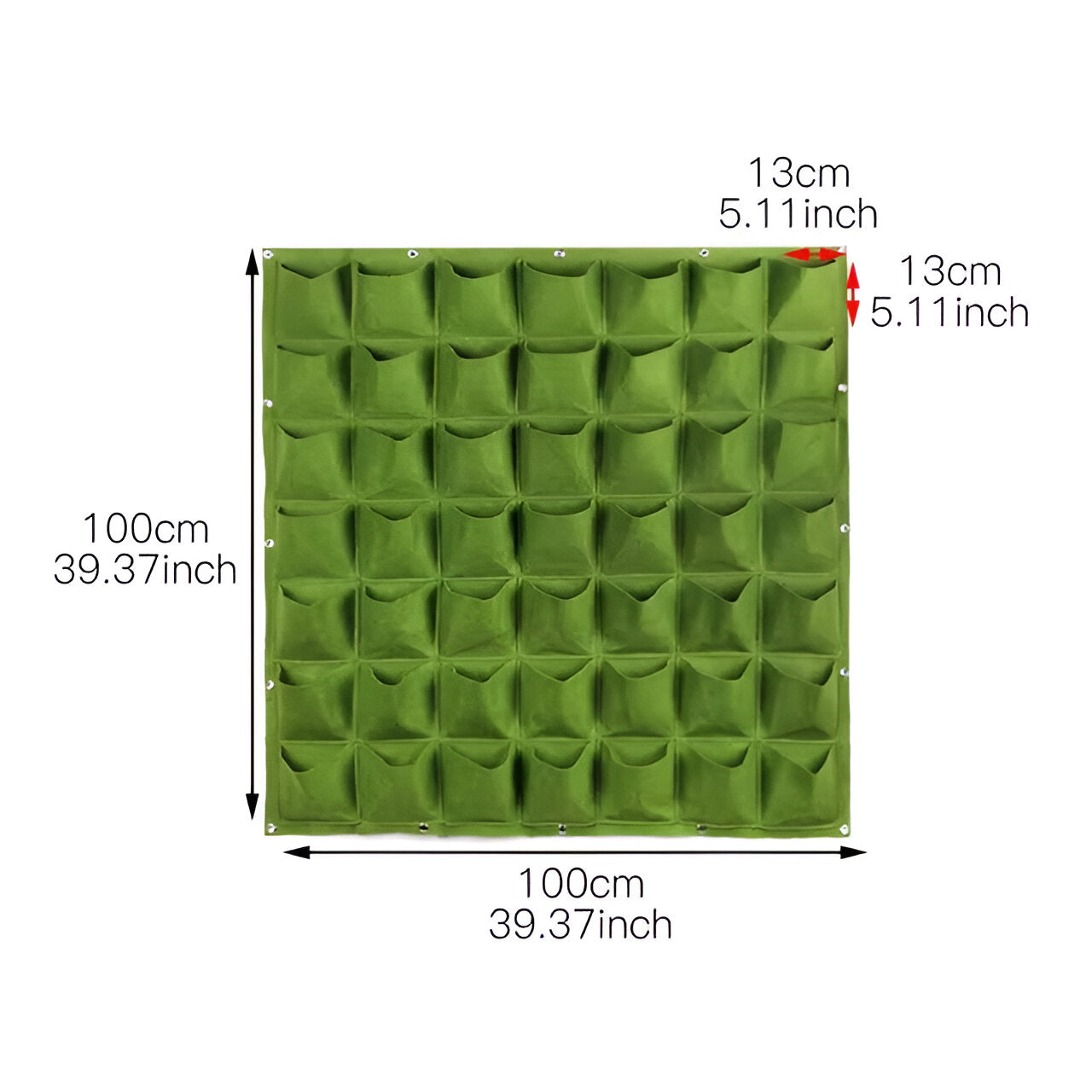 Vertical Garden Hanging Planter Storage Organizer Outdoor Wall Bag