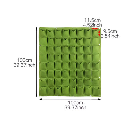 Vertical Garden Hanging Planter Storage Organizer Outdoor Wall Bag