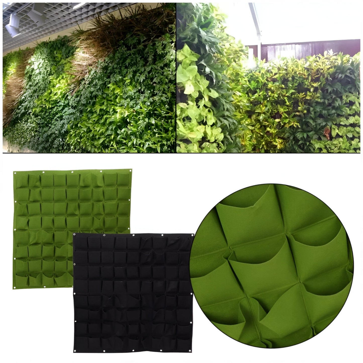 Vertical Garden Hanging Planter Storage Organizer Outdoor Wall Bag