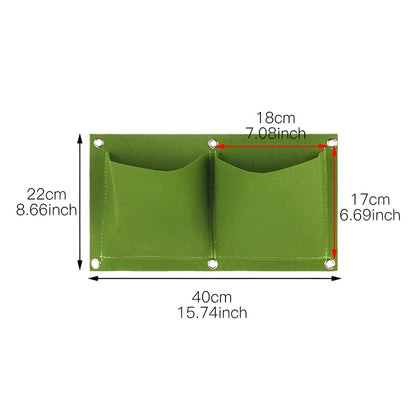 Vertical Garden Hanging Planter Storage Organizer Outdoor Wall Bag