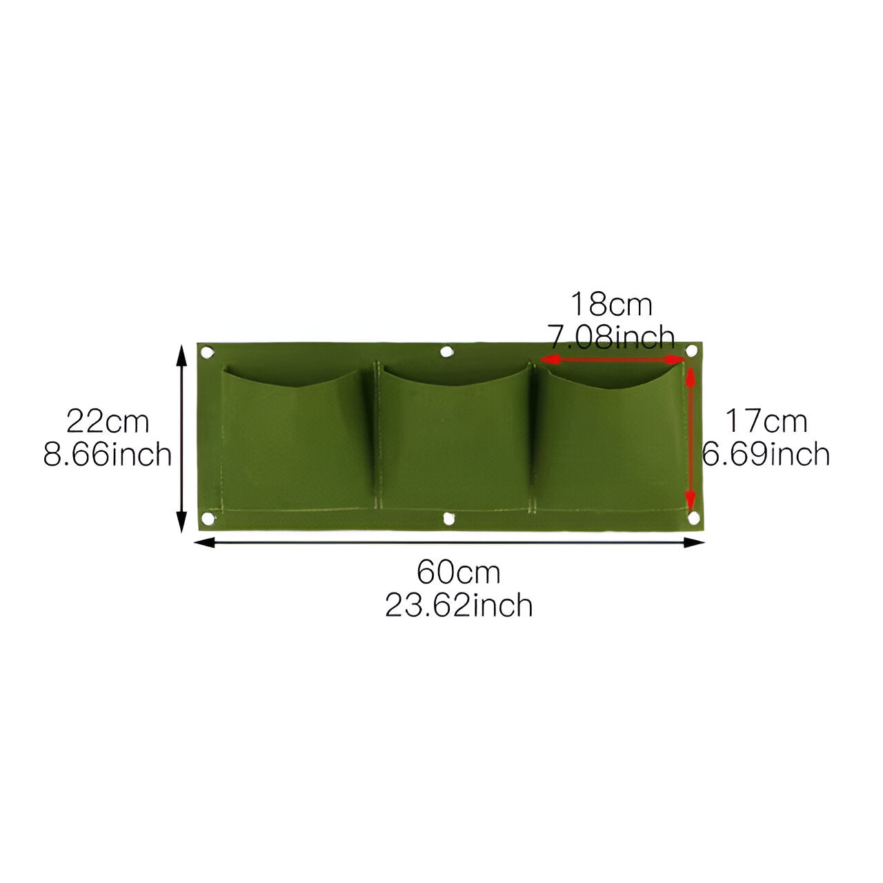 Vertical Garden Hanging Planter Storage Organizer Outdoor Wall Bag