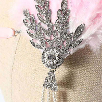 Vintage Feather Headband Flapper Style Party Hair Accessory