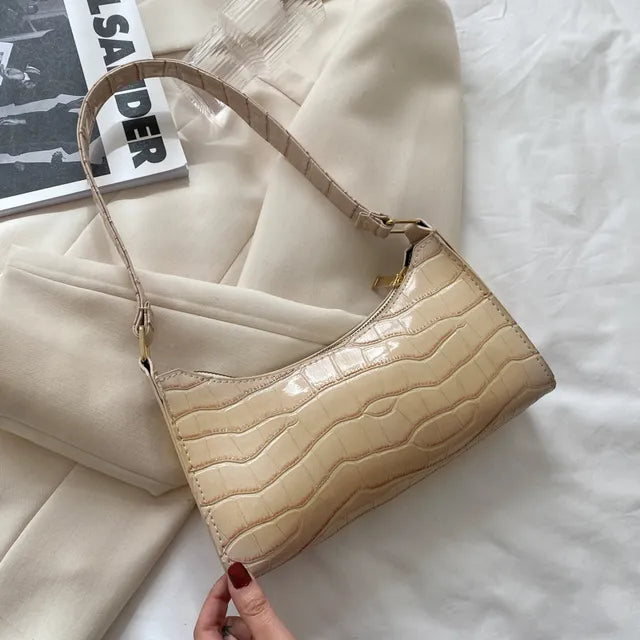 Vintage PU Leather Shoulder Bag for Women Everyday Style
