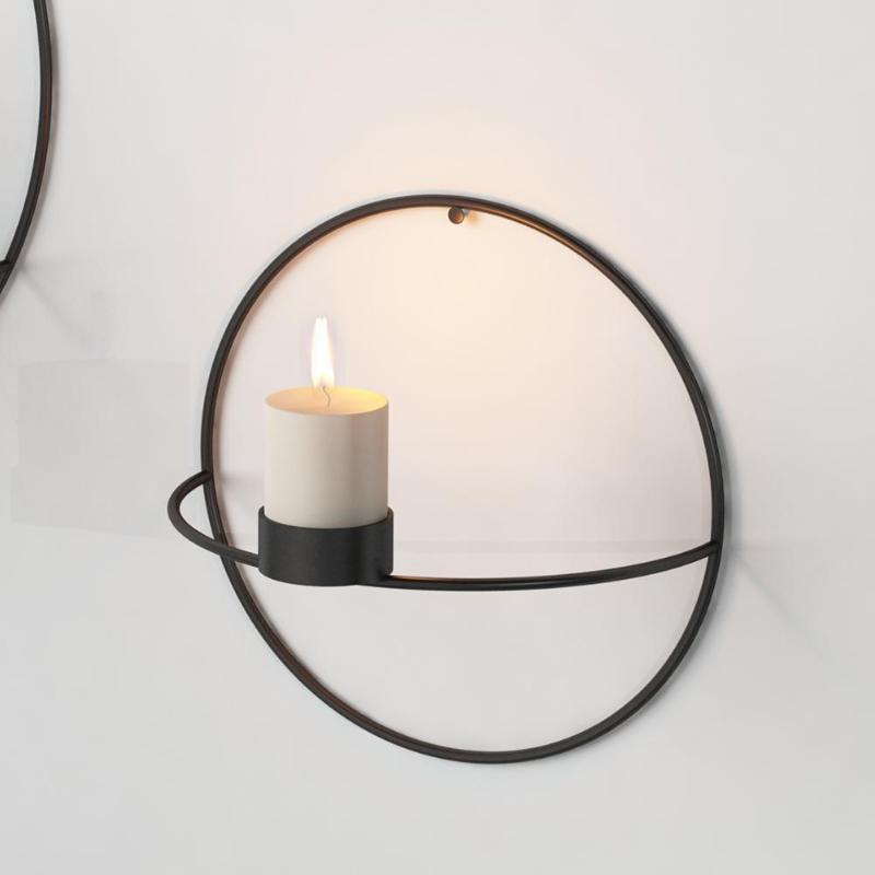 Wall Candle Holder Vase Decor Modern Minimalist Hanging Accent