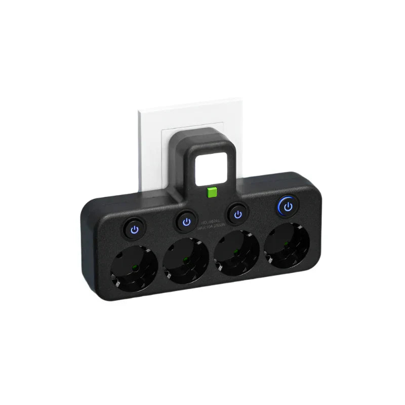 Wall Mounted Power Strip USB Type C Multi Socket Extension